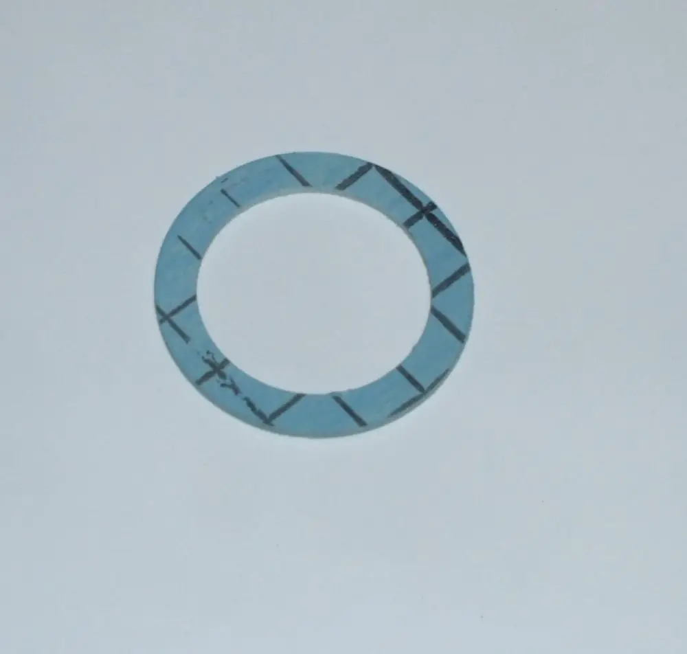 Dicht-Ring in blauer Farbe mit kreuzförmigen Linien, gefertigt von Daikin. Die Form ist ringförmig mit einem offenen Zentrum.